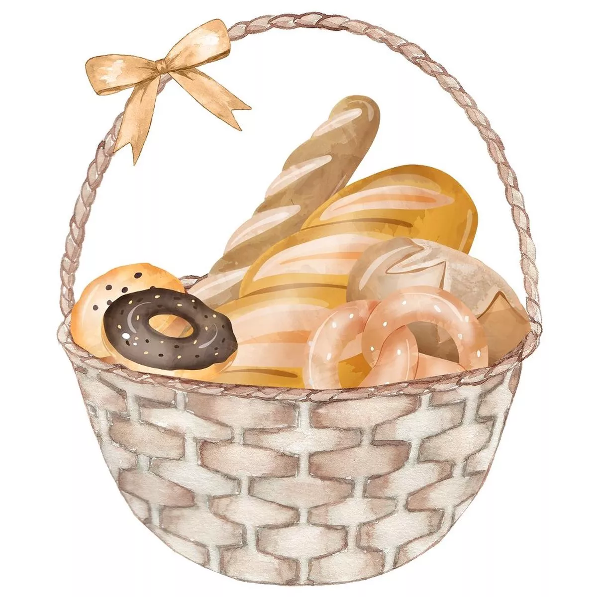 Beloved Bakery Scene #1 Fabric Panel