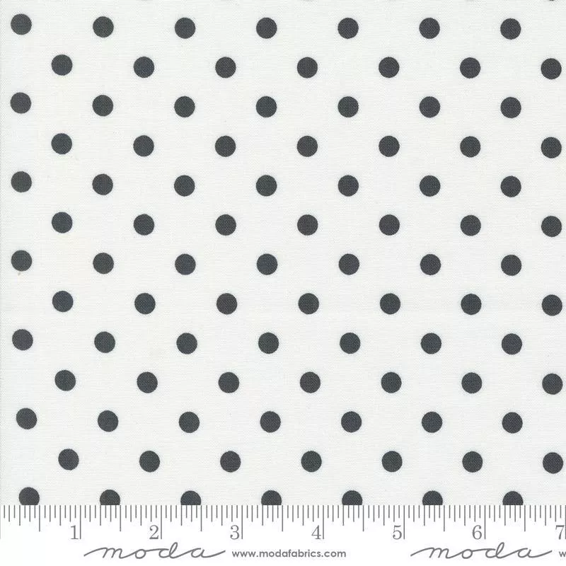 big-dots-in-white-coriander-colors-moda-1-4-yard Big Dots in White //Coriander Colors for Moda (1/4 yard)