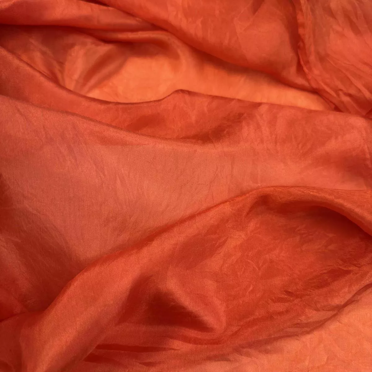 Blood Orange – Hand Dyed Silk Habotai