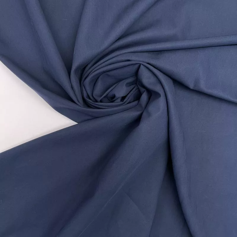 blue-cotton-herringbone-fabric Blue Cotton Herringbone Fabric