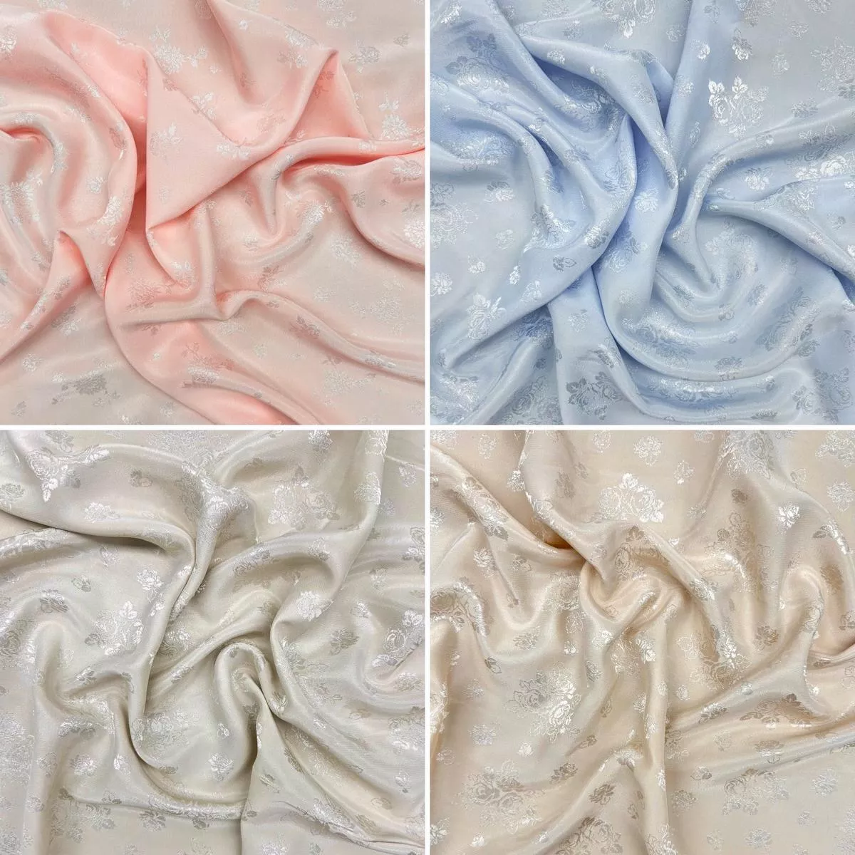 blush-meadow-jacquard-satin-fabric Blush Meadow Jacquard Satin Fabric