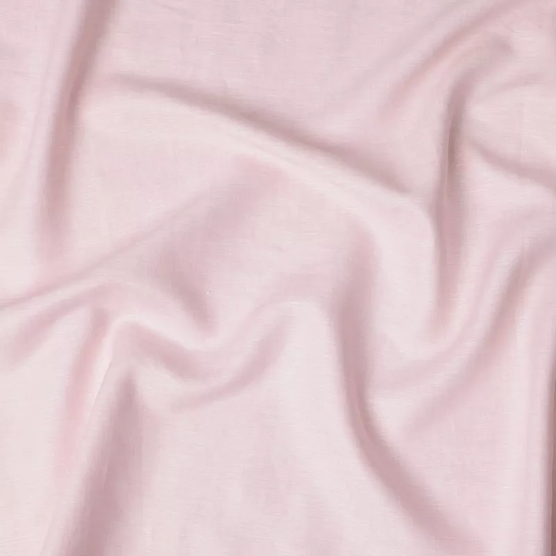 Blush Pink Solid Pure Linen 60 Lea Quality Fabric, 150 Cms Width, Made in India-D23097