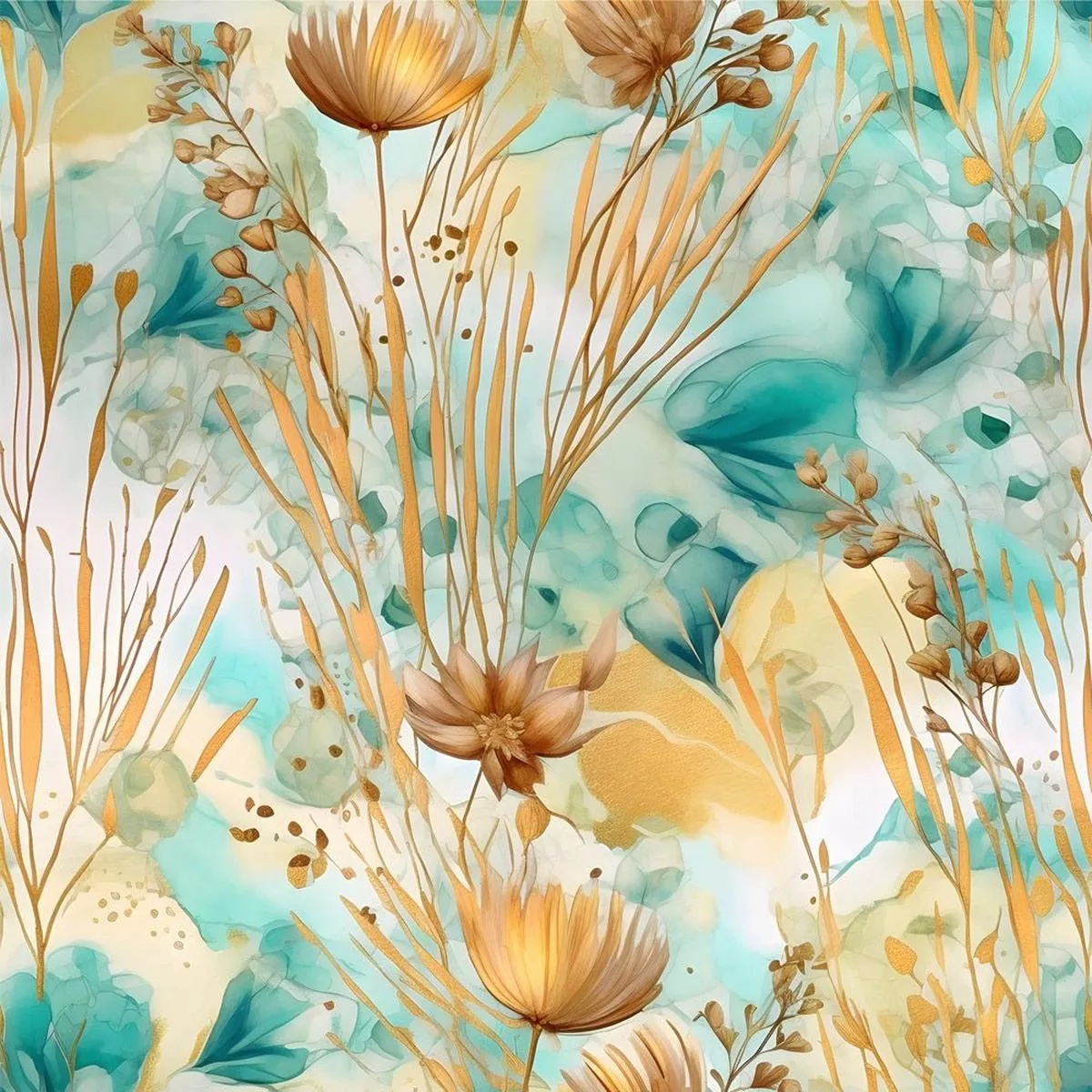 boho-beach-botanical-variation-16-fabric Boho Beach Botanical Variation #16 Fabric