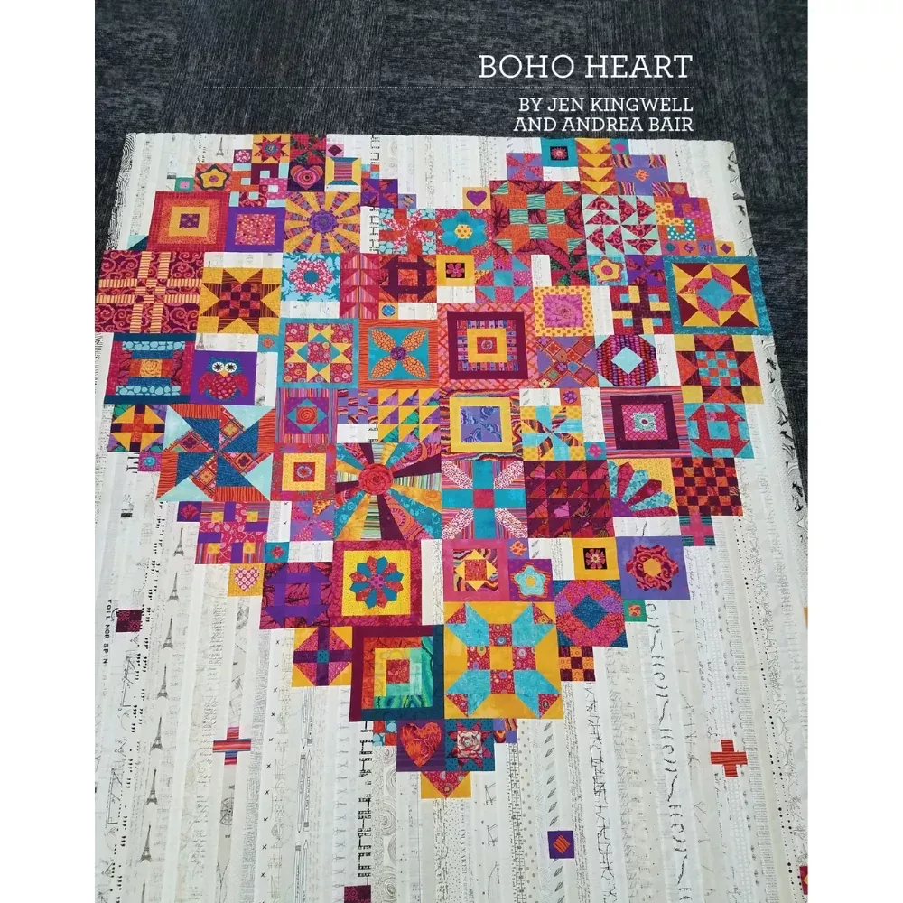 Boho Heart Pattern by Jen Kingwell and Andrea Bair