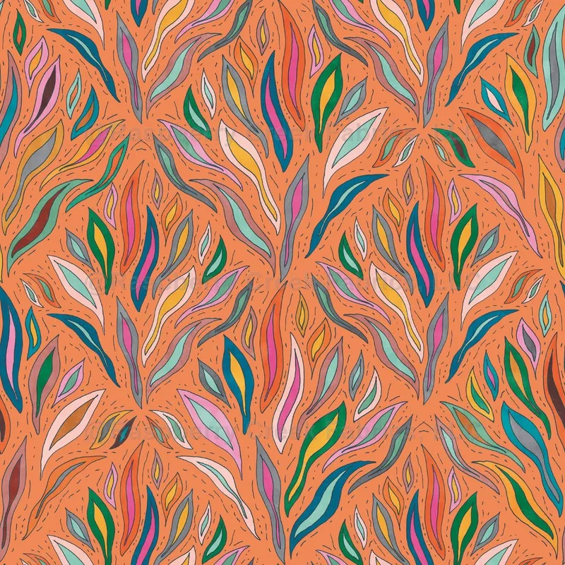 Bold Organic Maximalist Garden Orange