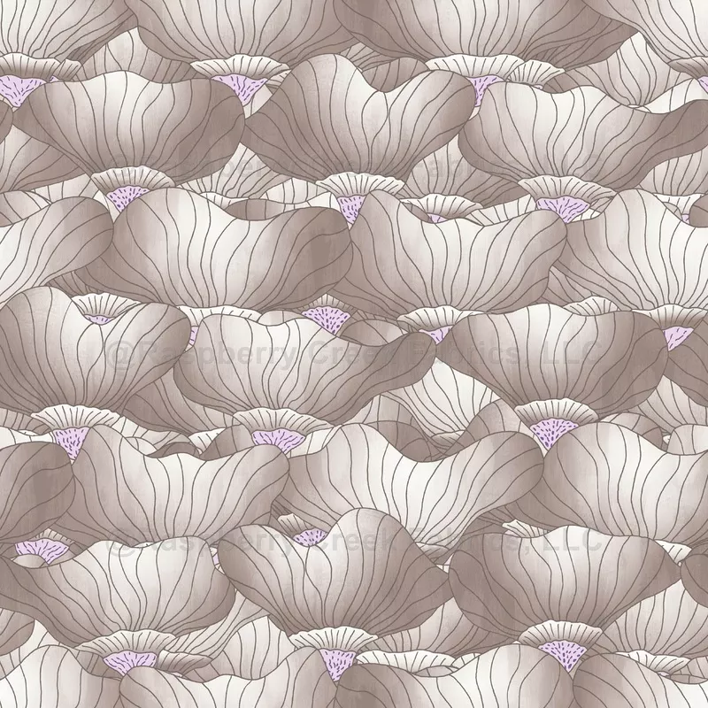 Botanical Bloom Waves Neutral Pink