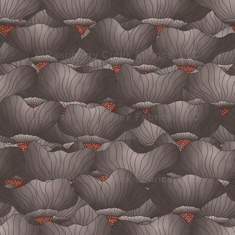 Botanical Bloom Waves Vintage Red