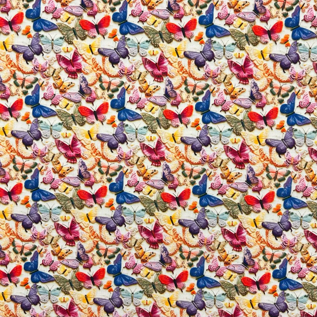 bright-butterflies-polycotton-fabric Bright Butterflies Polycotton Fabric