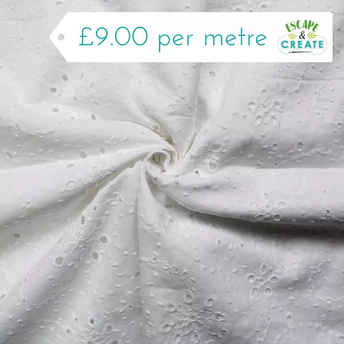 broderie-anglais-100-cotton-in-plain-white Broderie Anglais (100% Cotton) in Plain White