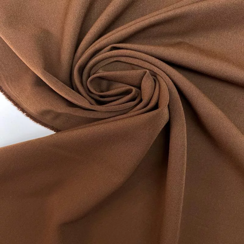 brown-polyester-viscose-twill Brown Polyester Viscose Twill