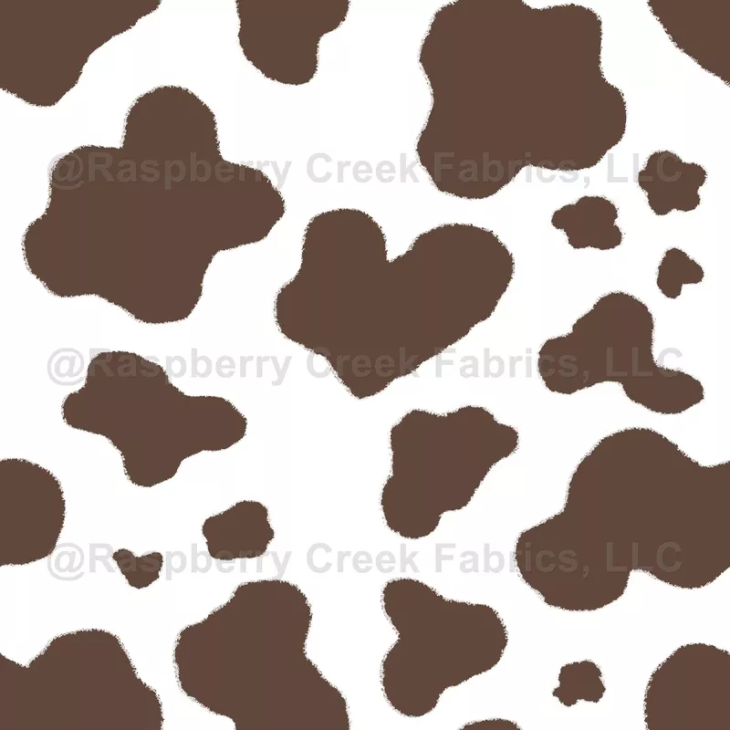 Brown and White Cow Print