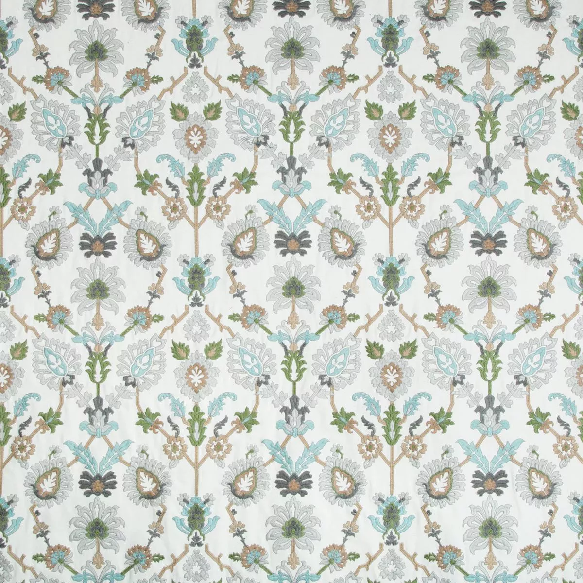 Brunschwig & Fils Solanum Emb Mist Fabric
