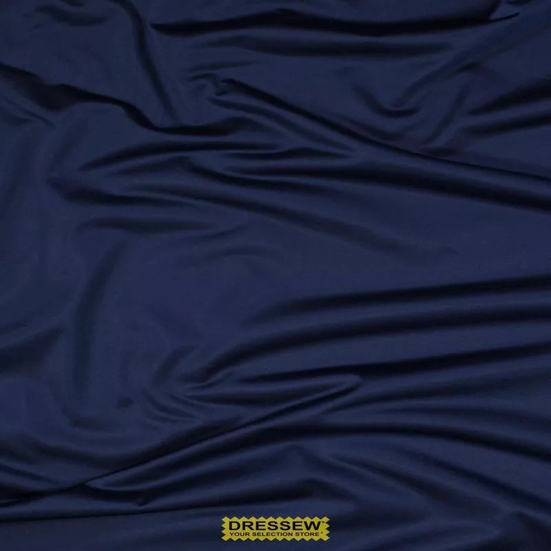 Brushed Back Sports Satin Navy