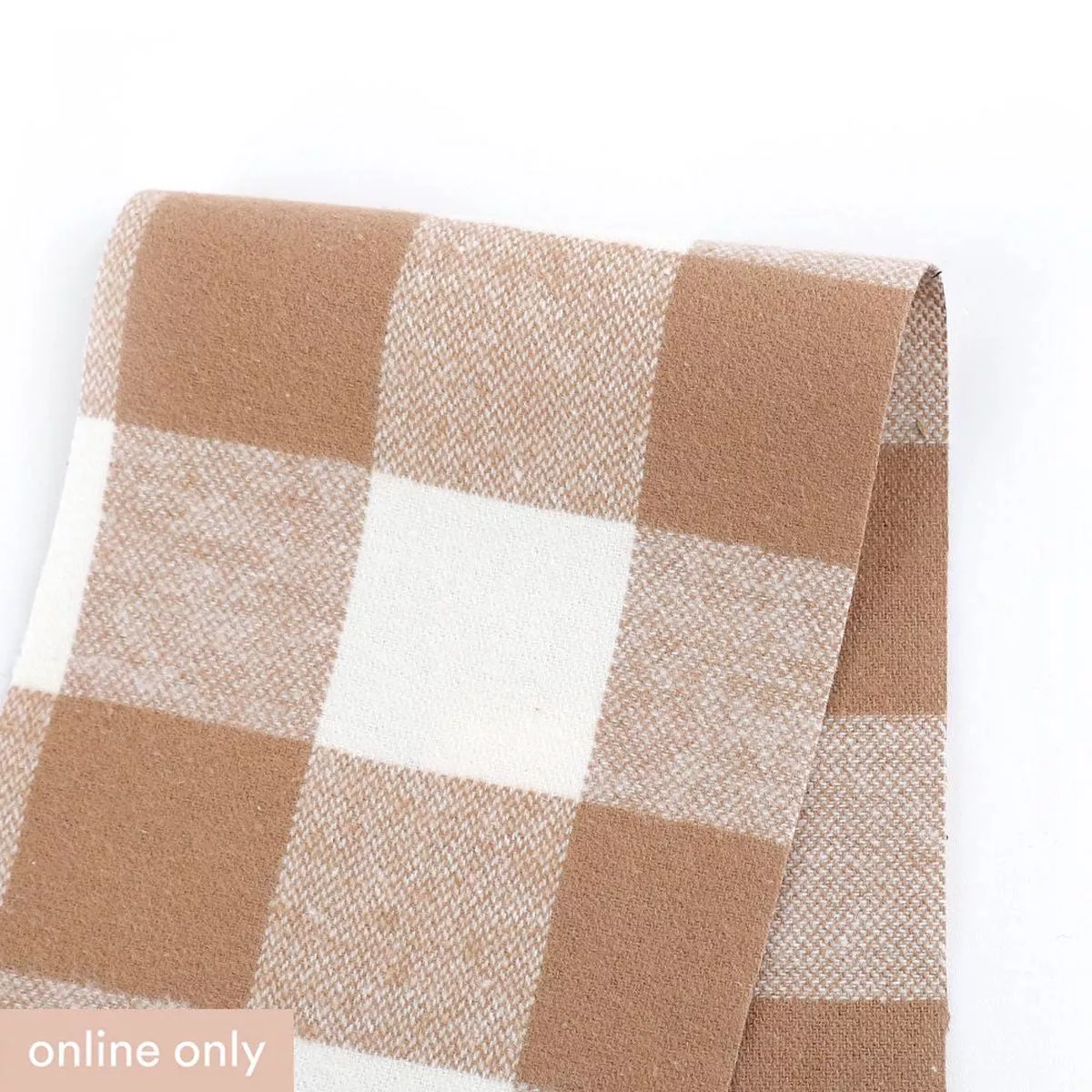 Buffalo Check Brushed Cotton – Noix/Milk