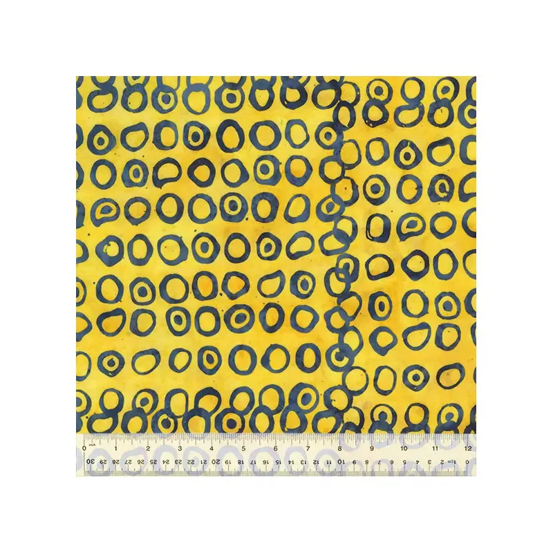 Bumble Baliscapes 2486Q-X Yellow Echo Dots Batik Cotton