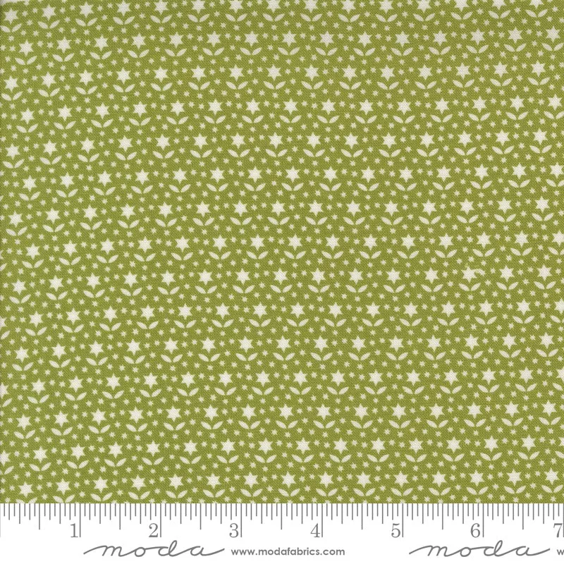 buon-natale-pine-star-blooms-yardage-by-fig-tree-co-moda-fabrics Buon Natale Pine Star Blooms Yardage by Fig Tree & Co. for Moda Fabrics