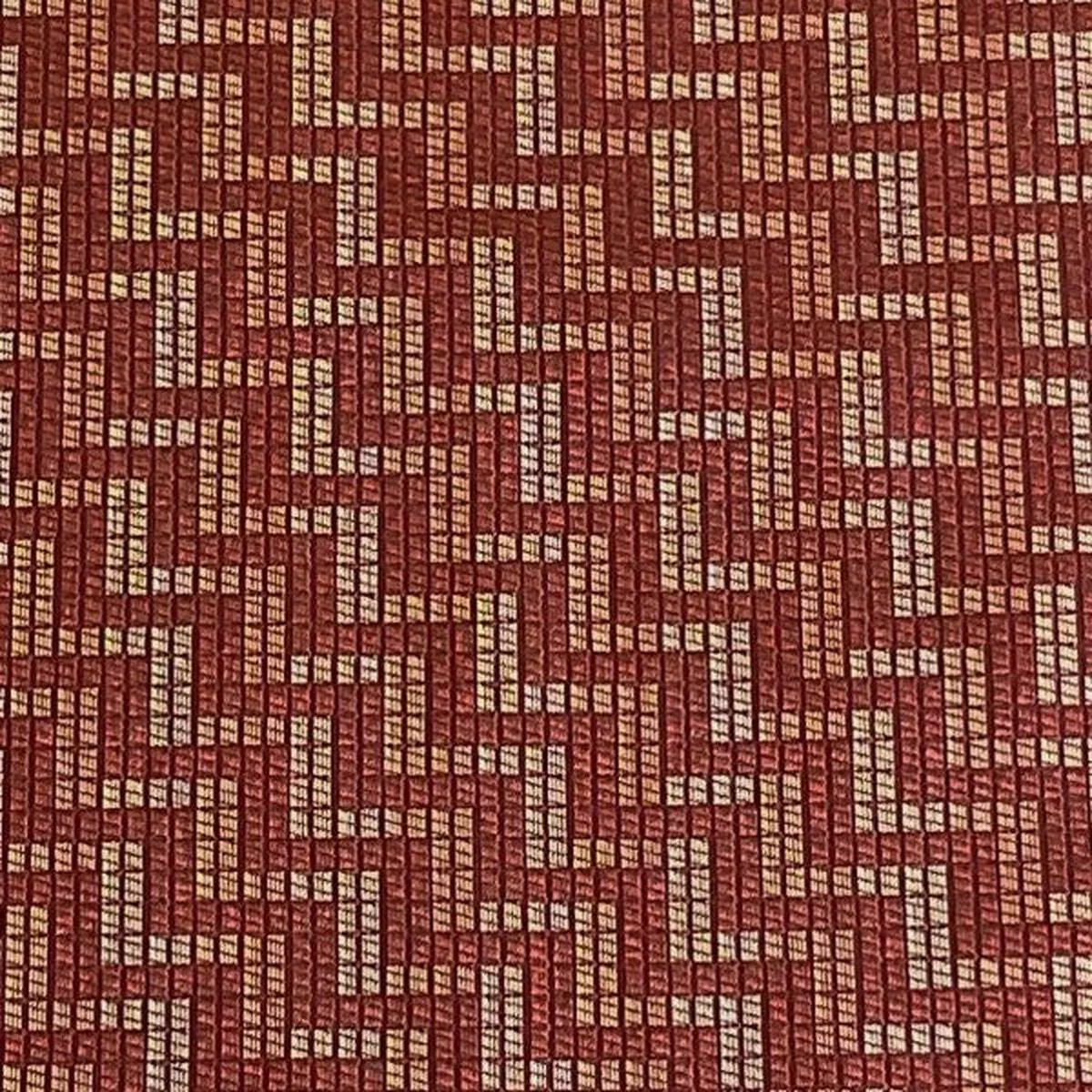 burch-fabric-grid-chili-upholstery-fabric Burch Fabric Grid Chili Upholstery Fabric