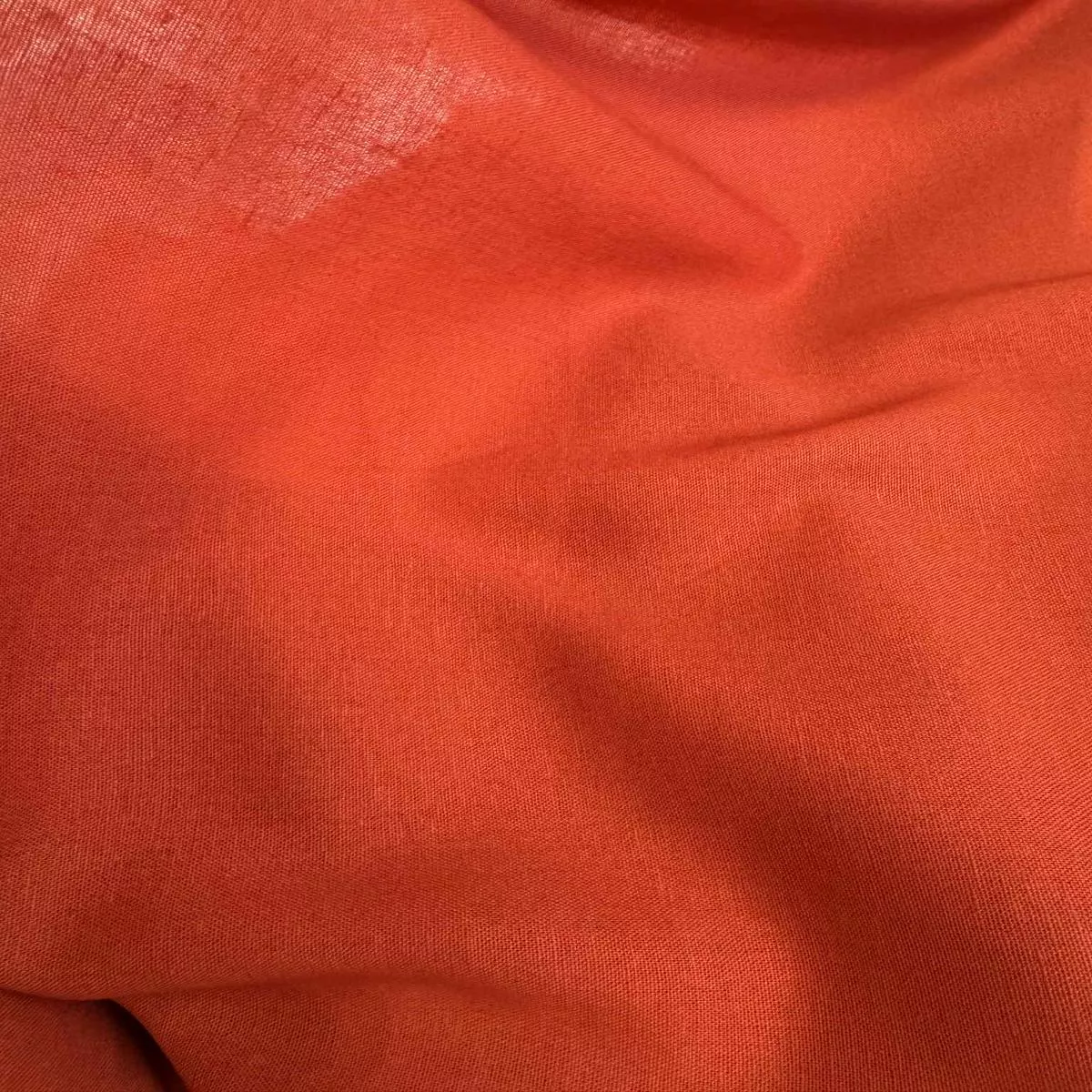 Burnt Orange Linen & Rayon Blend Fabric