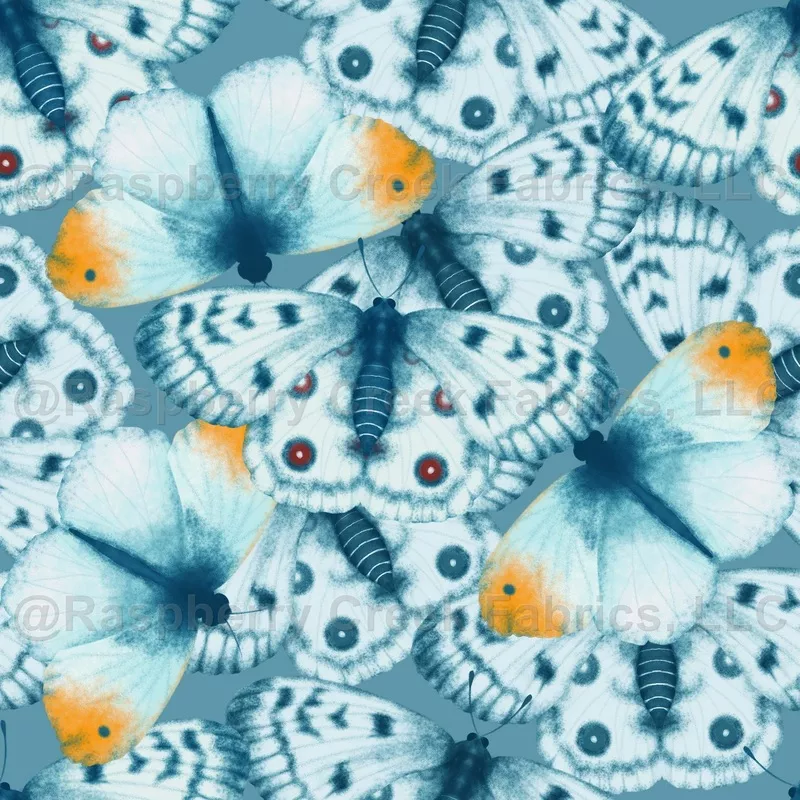Butterfly Kaleidoscope | Teal Yellow