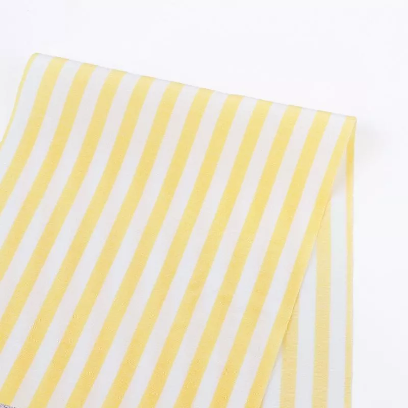 candy-stripe-viscose-challis-banana Candy Stripe Viscose Challis – Banana