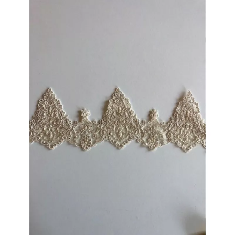 cappuccino-corded-edging-with-pearls-sequins-maximum-width-17cm Cappuccino Corded Edging with Pearls & Sequins. Maximum Width 17cm