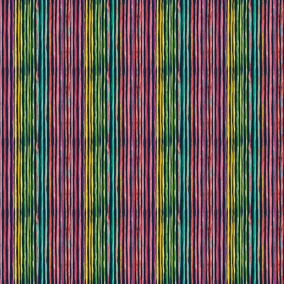 Caribe Stripe -Fireworks RM Coco Fabric