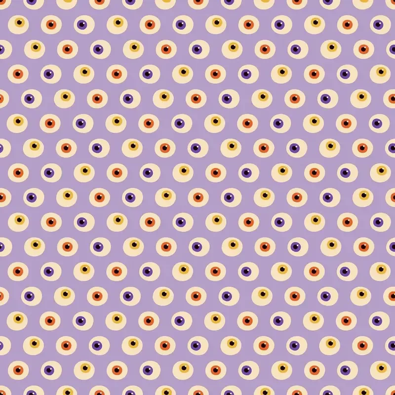 cartoon-halloween-eyeballs-fabric Cartoon Halloween Eyeballs Fabric