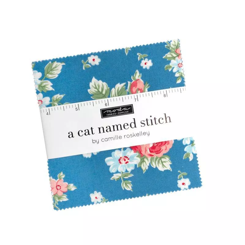 Cat Named Stitch Charm Pack 55340PP Moda Precuts#1