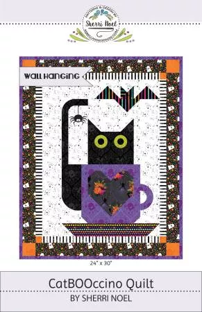 CatBOOccino Quilted Wall Hanging Pattern
