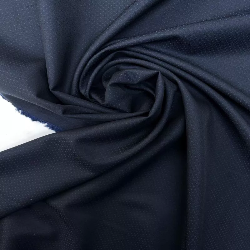 changeant-blue-black-jacquard-polyester Changeant Blue Black Jacquard Polyester