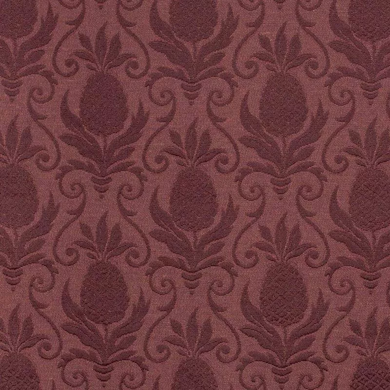 Charlotte Merlot Pineapple Fabric D3572