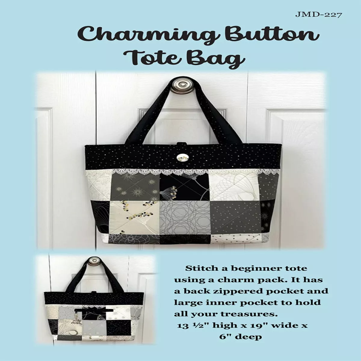 charming-button-tote-bag Charming Button Tote Bag