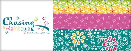 Chasing Rainbows 5in Squares, 42pcs/bundle
