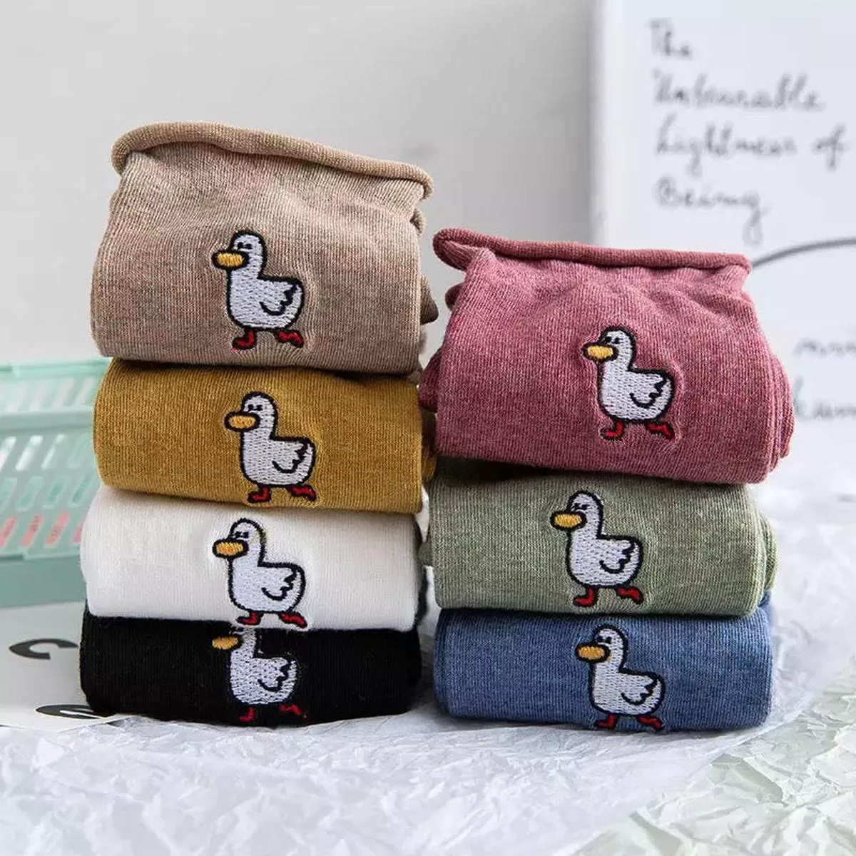 Chaussettes Canard Blanc