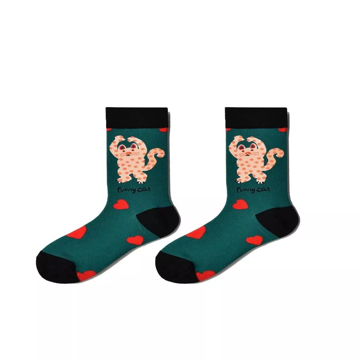 Chaussettes Chat Funny Cat Love