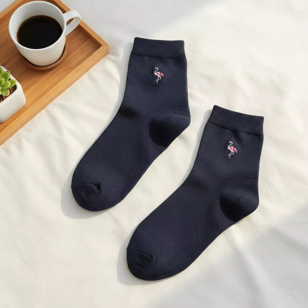 chaussettes-flamant-rose-brod Chaussettes Flamant Rose Brod