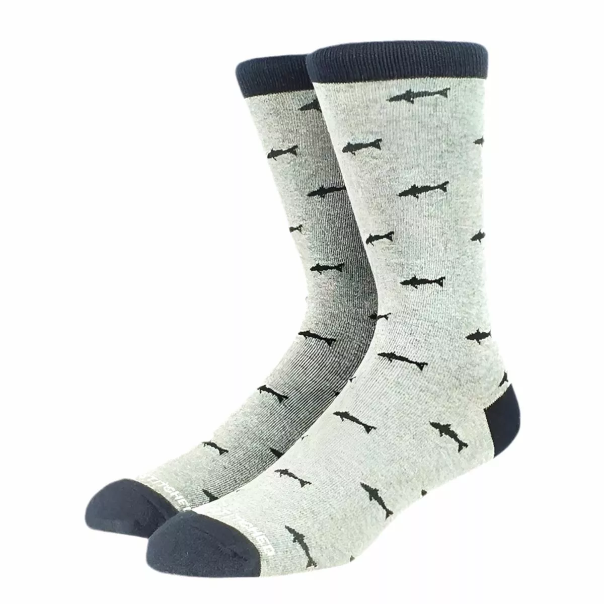 Chaussettes Grises Requins Noirs