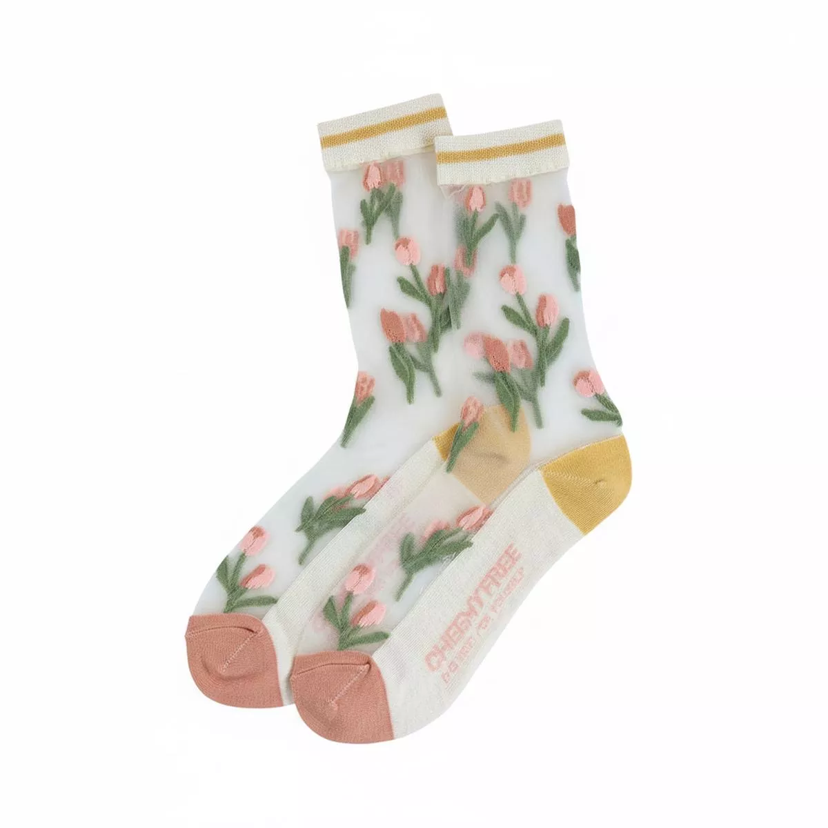 chaussettes-transparentes-tulipes Chaussettes transparentes Tulipes
