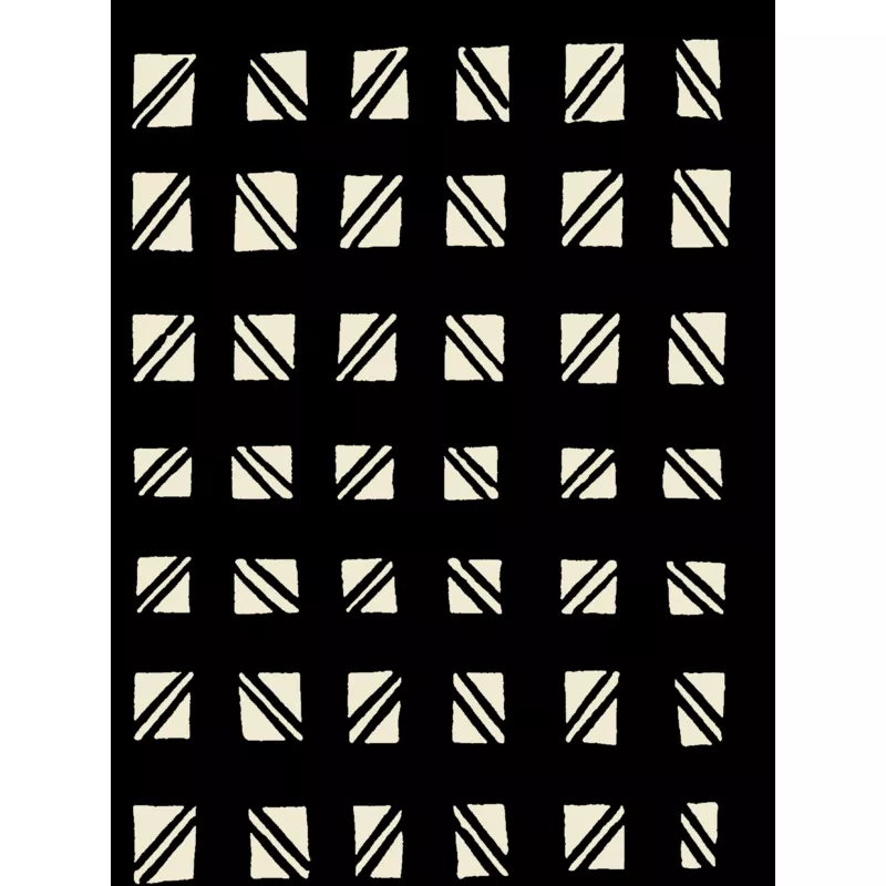 checked-out-black-with-white-grasscloth-black-with-white Checked Out – Black with White – Grasscloth Black With White