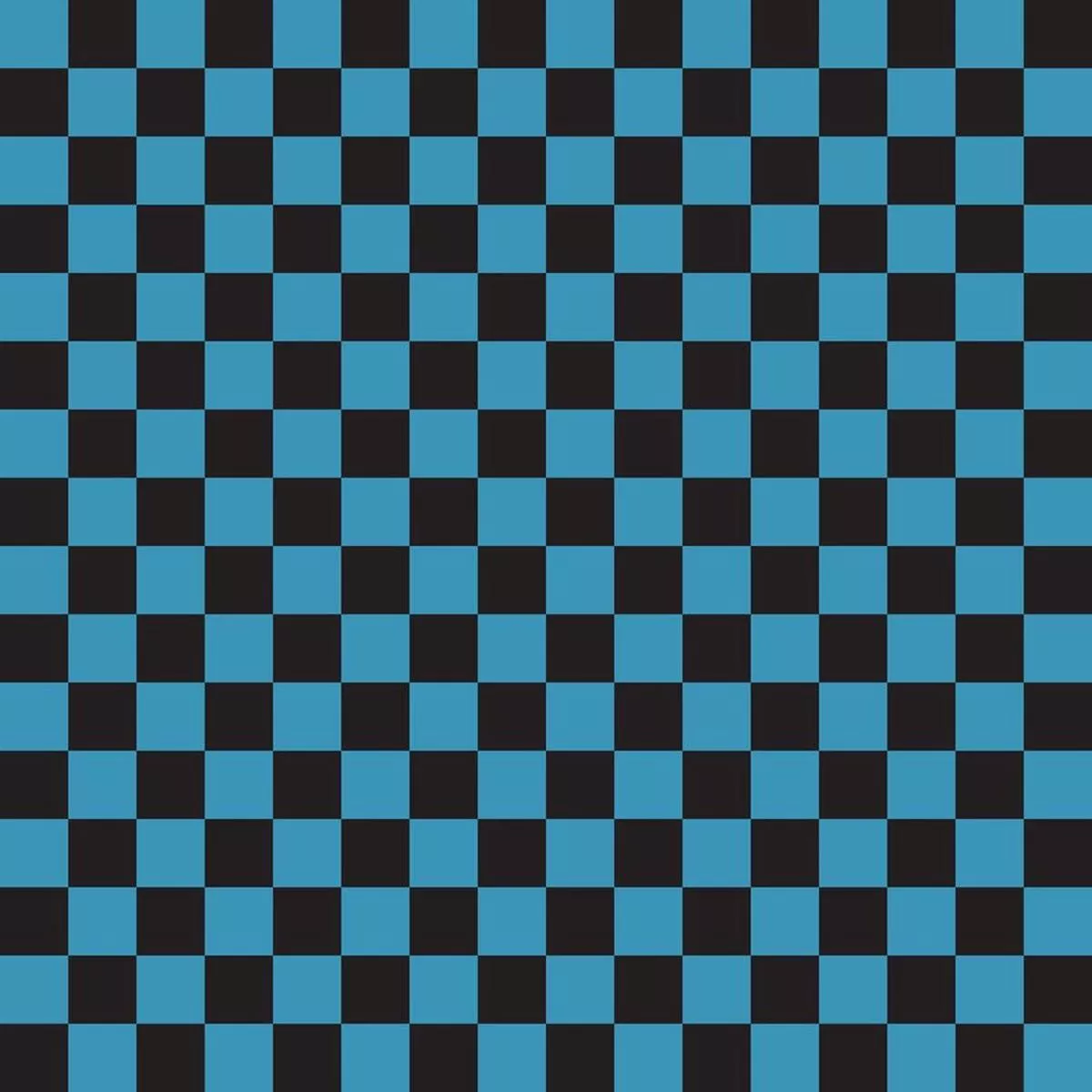 checkered-basics-fabric-cerulean-blue-on-black Checkered Basics Fabric – Cerulean Blue on Black