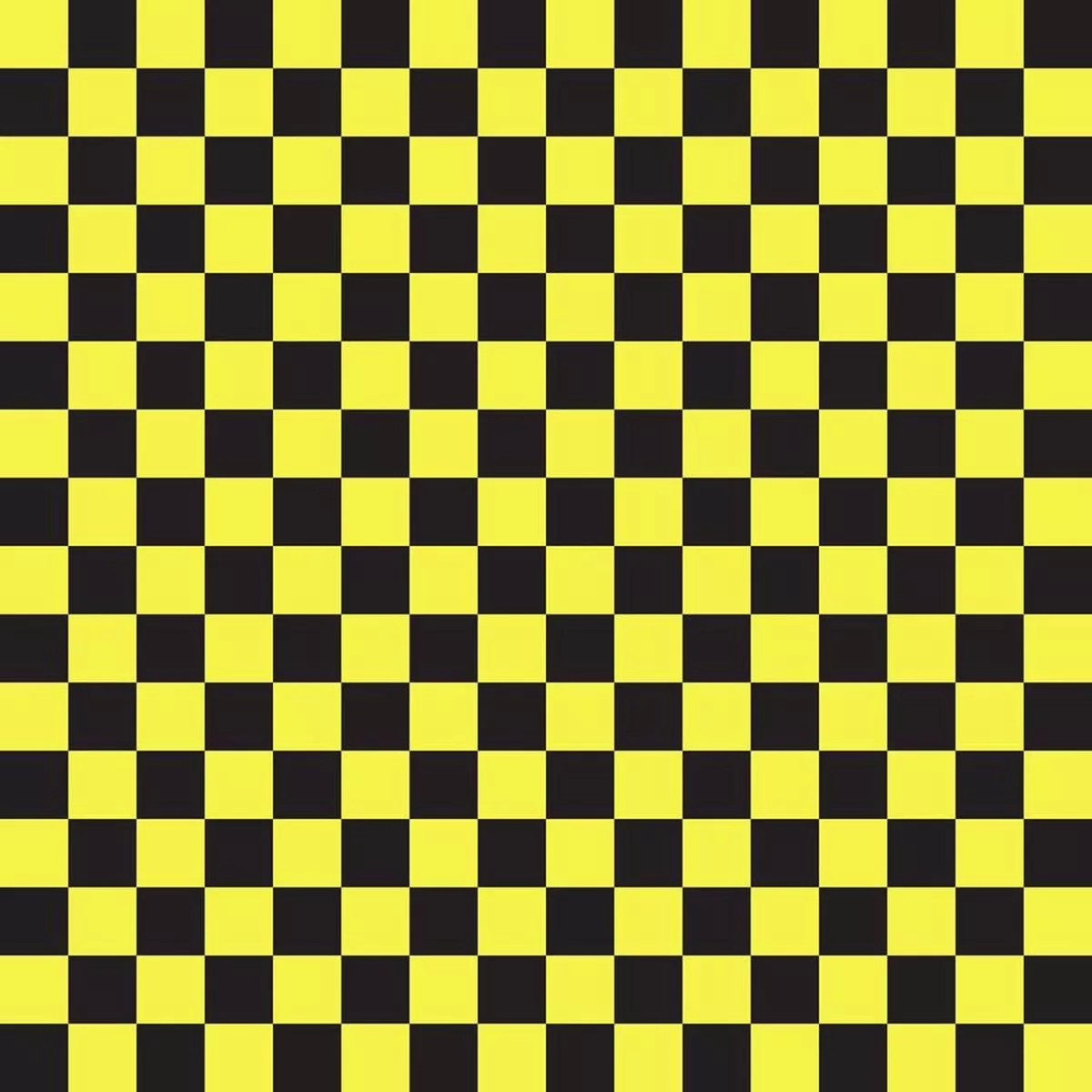 checkered-basics-fabric-yellow-on-black Checkered Basics Fabric – Yellow on Black