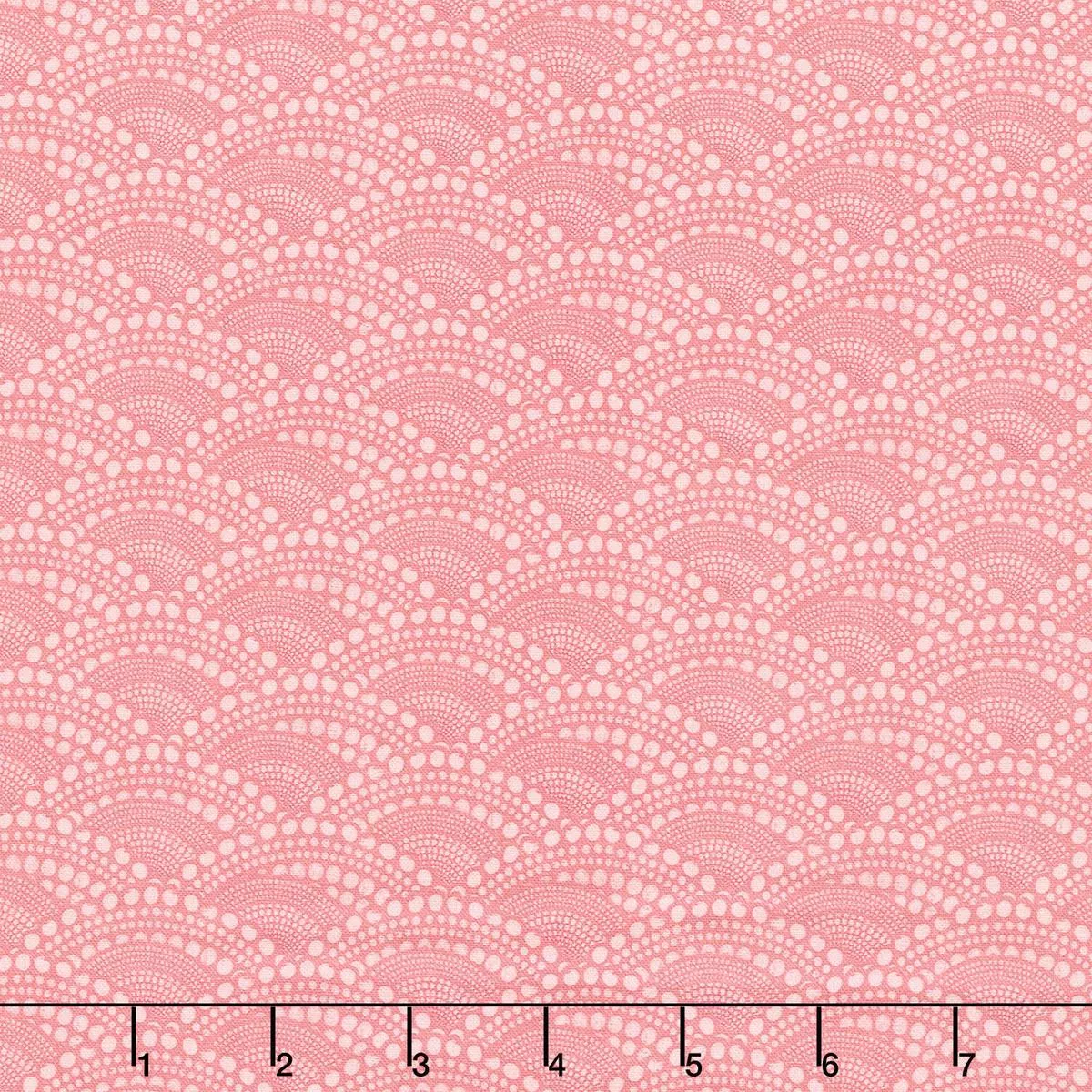 chicken-scratch-dotty-scallops-red-yardage Chicken Scratch Dotty Scallops – Red Yardage