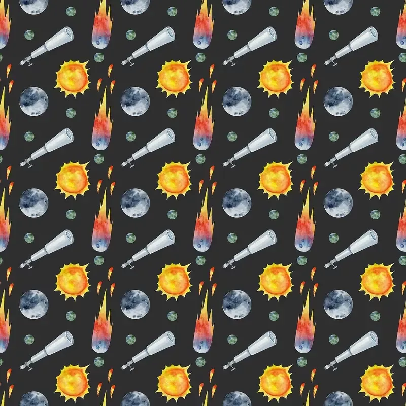 children-s-space-pattern-5-fabric Children’s Space Pattern #5 Fabric