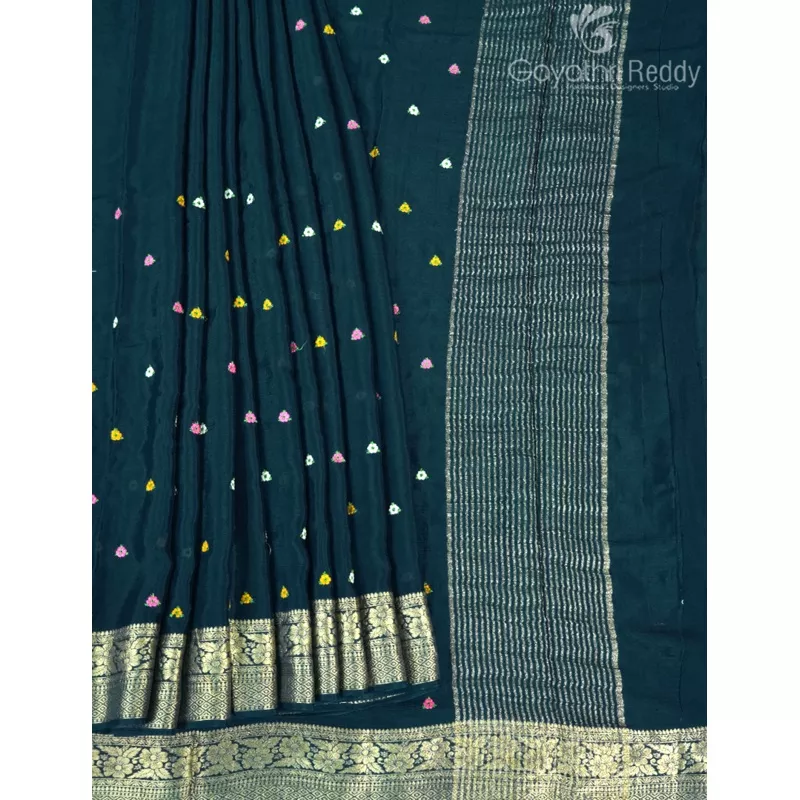 chinon-chiffon-saree-pcf305 CHINON CHIFFON SAREE-PCF305