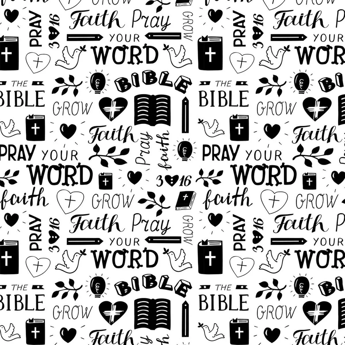 christian-symbols-fabric Christian Symbols Fabric