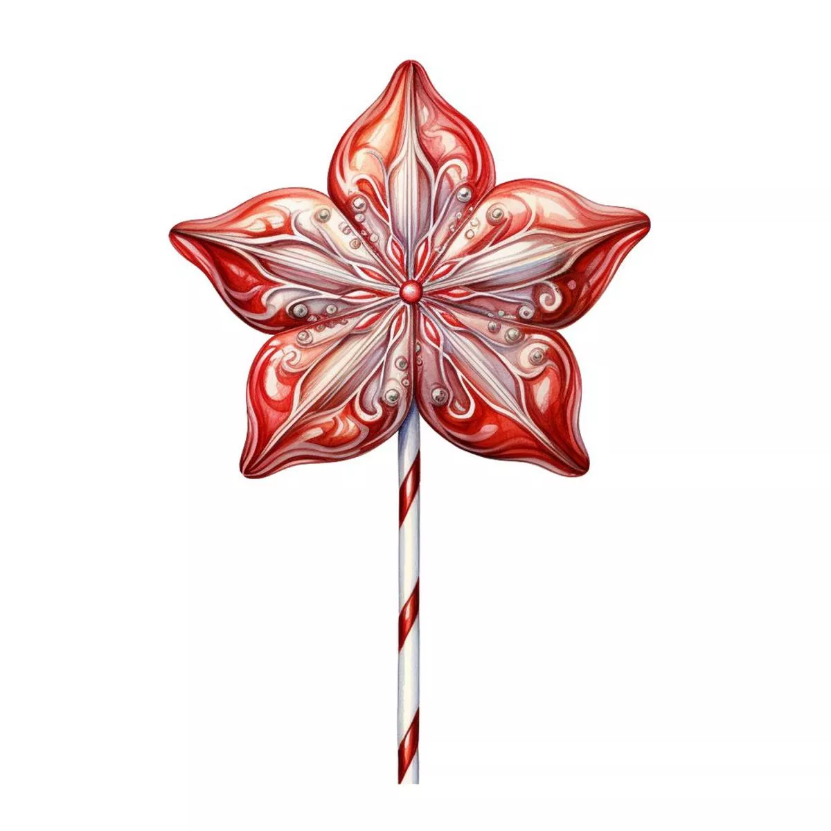 christmas-desserts-lollipop-4-fabric-panel Christmas Desserts Lollipop #4 Fabric Panel