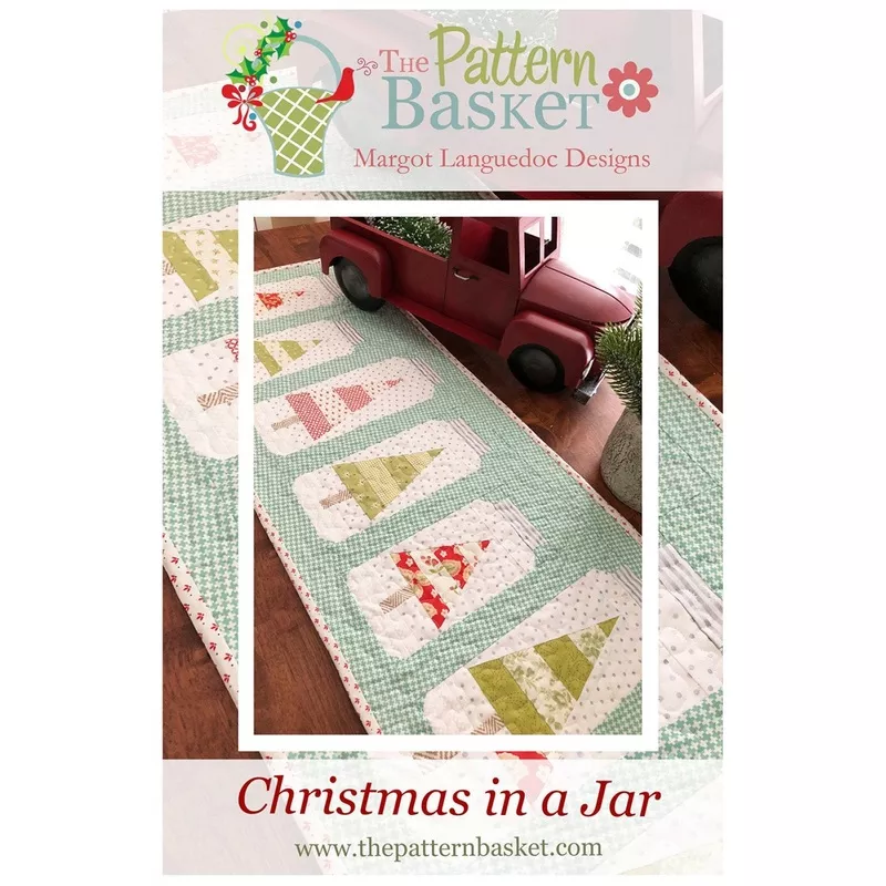 christmas-jars-table-runner-tpb1812by-margot-languedoc-designspaper-pattern-only Christmas Jars Table Runner TPB1812By Margot Languedoc DesignsPaper Pattern ONLY