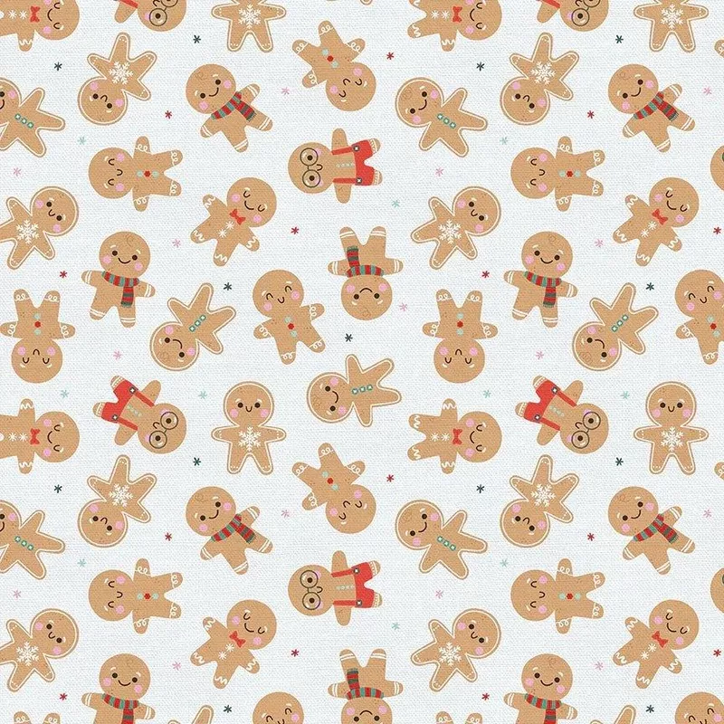 christmas-nostalgia-gingerbread-fabric Christmas Nostalgia Gingerbread Fabric
