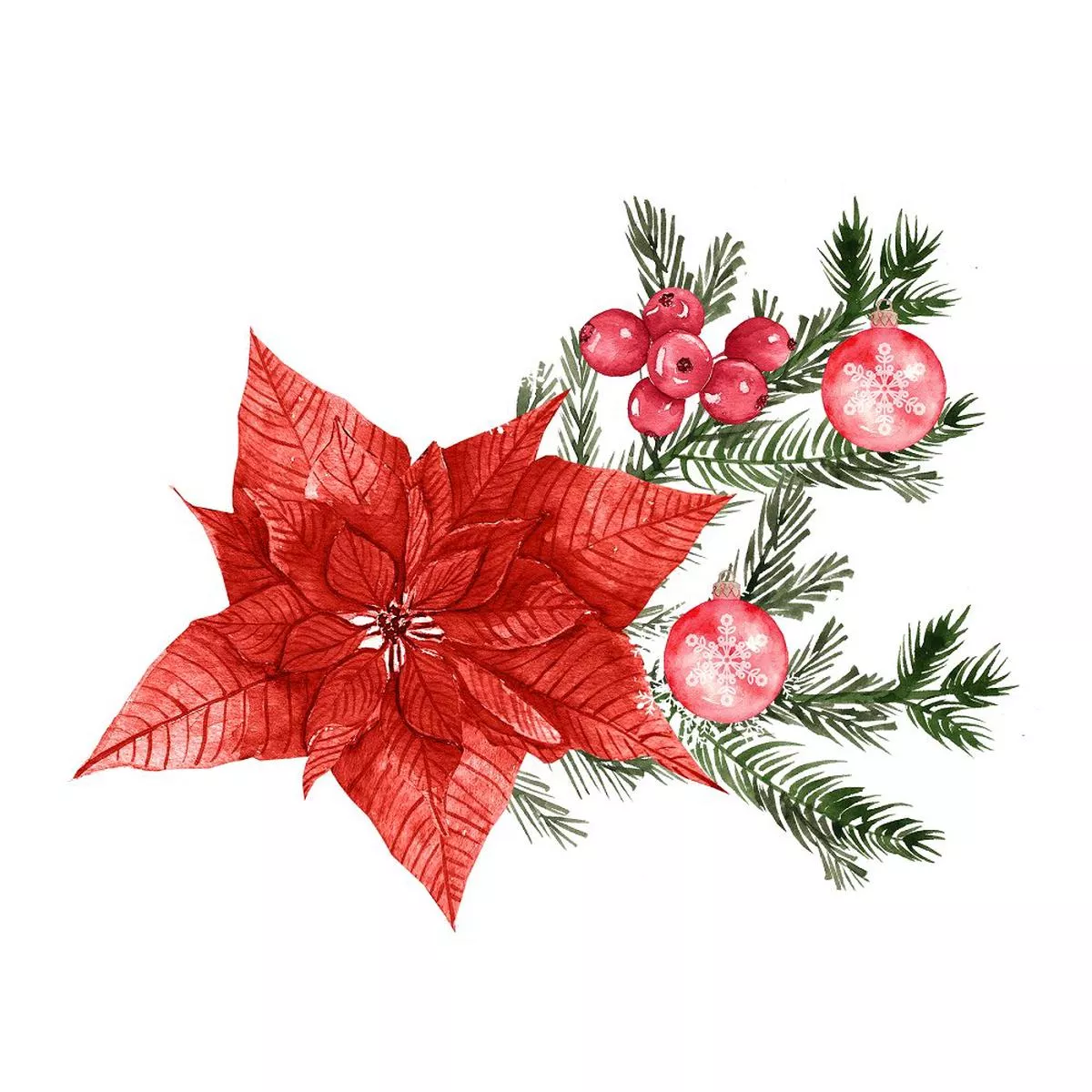 christmas-plant-arrangement-fabric-panel Christmas Plant Arrangement Fabric Panel
