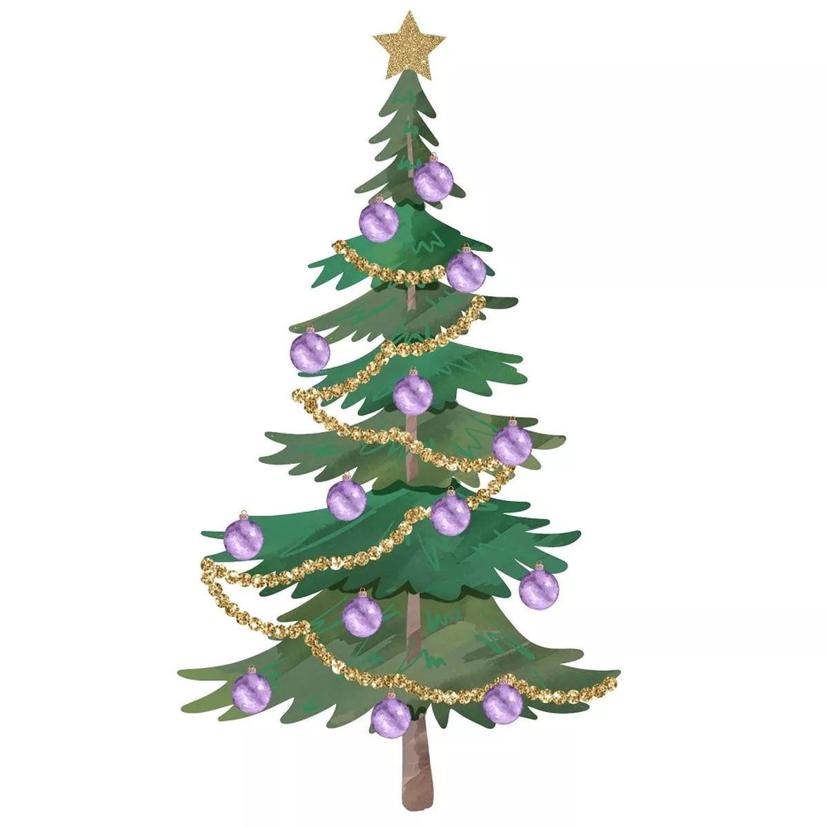 christmas-tree-2-fabric-panel Christmas Tree #2 Fabric Panel